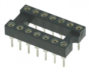 SCSM-14, Панелька 7.62 мм цанговая для микросхемы в корпусе DIP-14