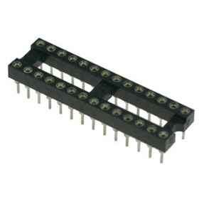 SCSM-28, Панелька 7.62 мм цанговая для микросхемы в корпусе DIP-28