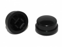 SWT-9R-BK колпачок для кнопки 12x12 черный круглый