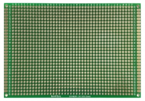 Двусторонняя макетная плата 80x120 мм, шаг 2.54 мм