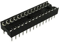 SCS-28, Панелька 7.62 мм для микросхемы в корпусе DIP-28