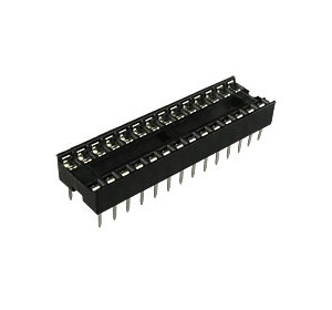 SCS-28, Панелька 7.62 мм для микросхемы в корпусе DIP-28