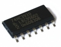 74HC393D, Два 4-битных двоичных счетчика