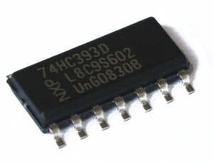 74HC393D, Два 4-битных двоичных счетчика
