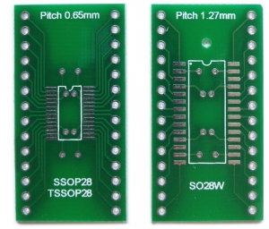 Плата переходная SSOP28, TSSOP28, SO28W