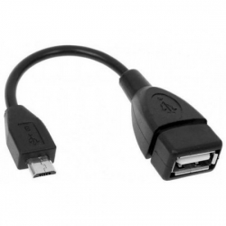 Кабель питания Micro USB OTG на USB A (мама)