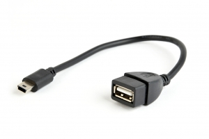 Кабель питания Mini USB OTG на USB A (мама)