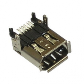 IEEE 6F/SMT, Розетка 6pin на плату угловая для SMD монтажа