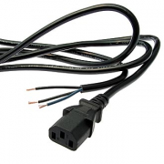 Кабель питания с вилкой IEC C13 (3 х 0,5 мм - 1м)