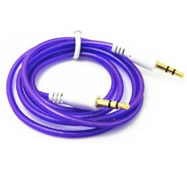 Цветной аудио кабель (стерео) 3.5мм папа-папа, 1м