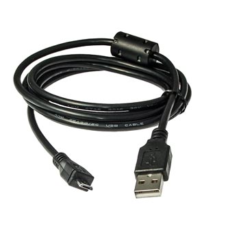 USB A to microUSB черный кабель  - 150см