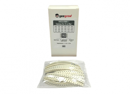 GKRE24/R0805-1, Набор SMD резисторов 0805 (1 Ом-9.1 Ом) 24 номинала по 20 шт.